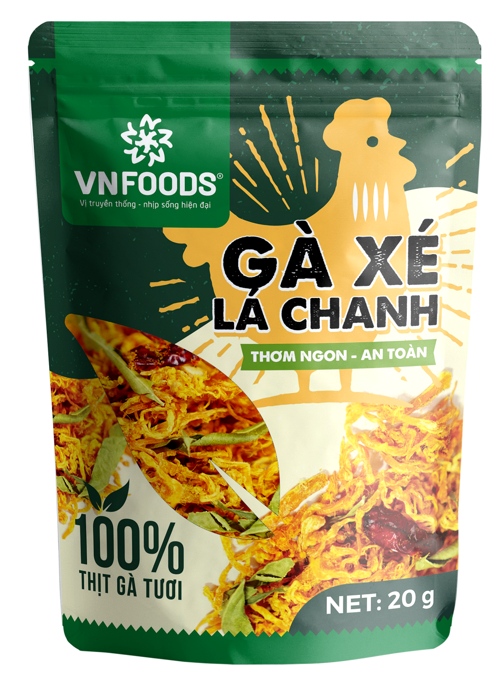 Gà xé lá chanh